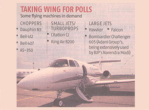 Chartered flight operators’ business takes off in election season