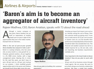 Baron aims to become an aggregator of aircraft inventory