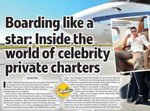 Boarding Like A Star: Inside the world of celebrity private charters